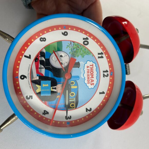 Vintage Thomas & Friends Alarm Clock Train Tank Engine Works Blue Red Twin Bell - Picture 7 of 10